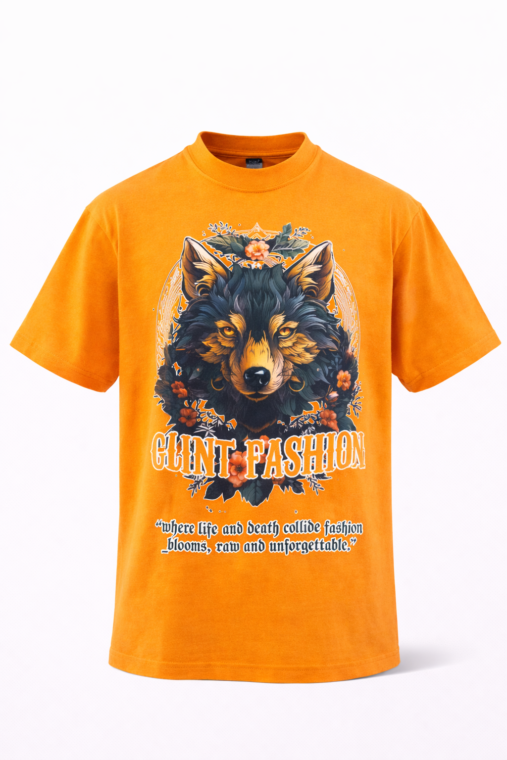 Orange DTF Round Neck (Short Sleeve) 